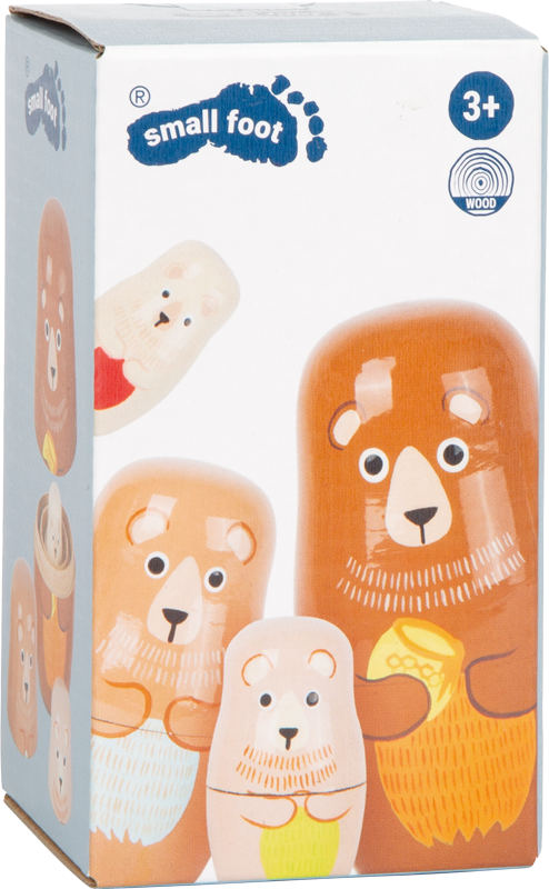 10621_small_foot_Matrjoschka_Baeren_Familie_Verpackung_20240213 Matrioska Familia de osos - Imagen 1