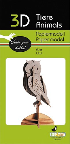 11658_1.jpg Maqueta 3D de papel — búho (6 cm) - Imagen 1