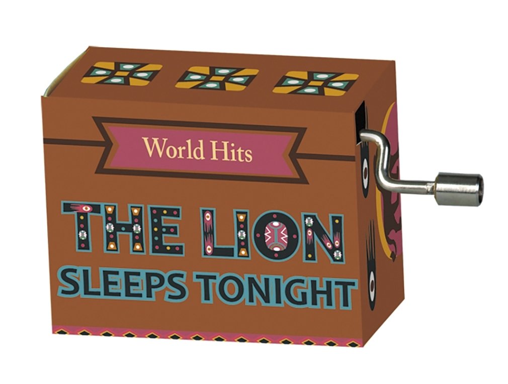 Caja de música «El león duerme esta noche»