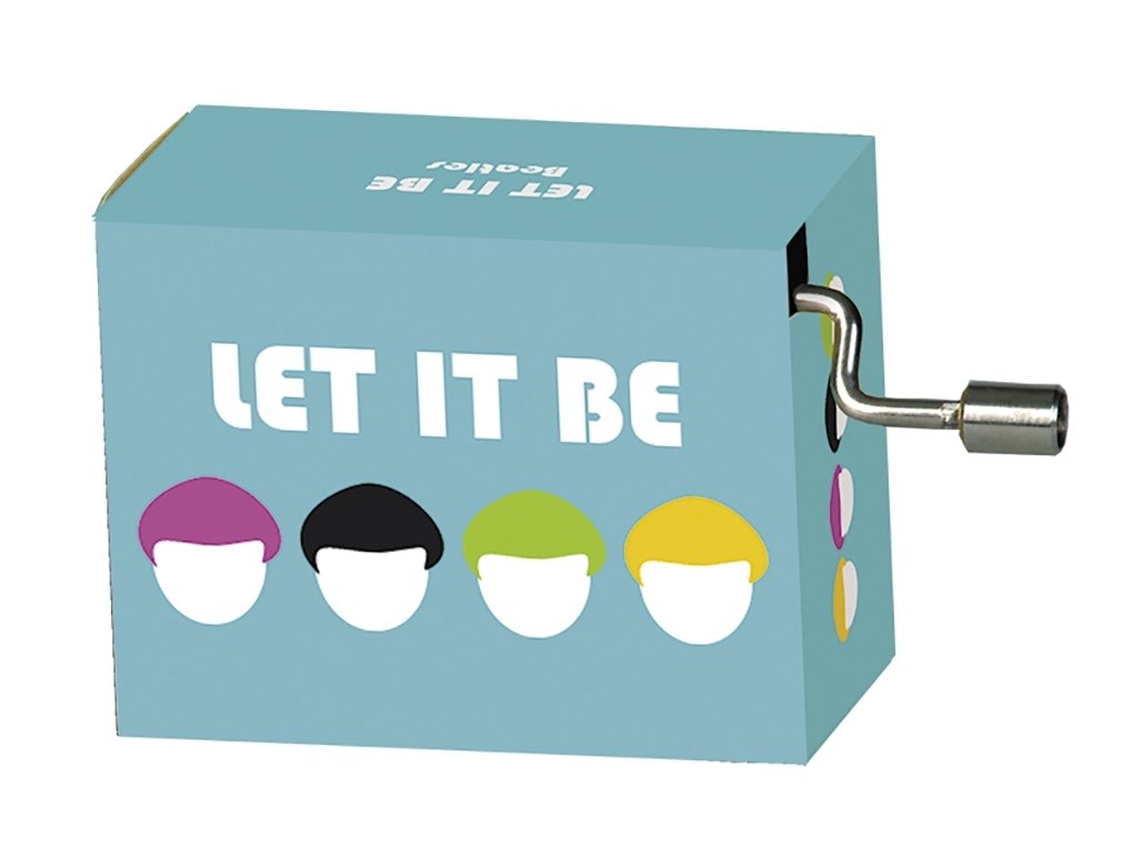 Caja de música Let it be, Beat Music, azul