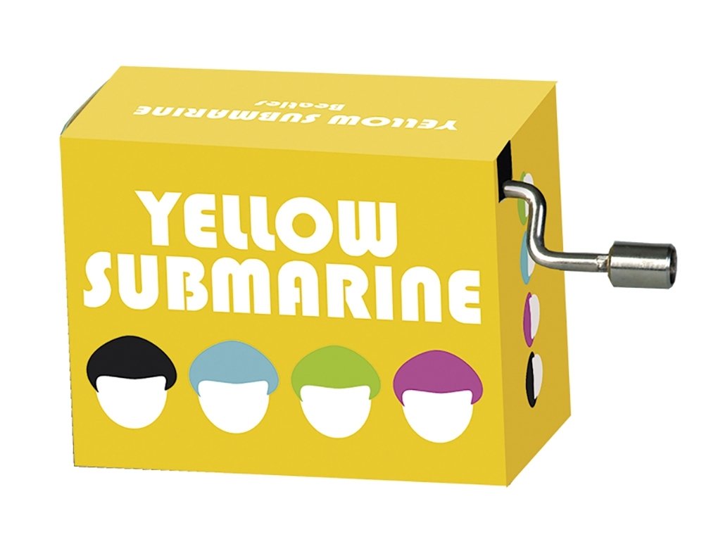 Caja de música Yellow submarine, Beat Music, amarillo